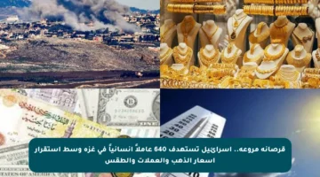 قرصانة مروعة.. إسرائيل تستهدف 640 عاملاً إنسانياً في غزة وسط استقرار أسعار الذهب والعملات والطقس